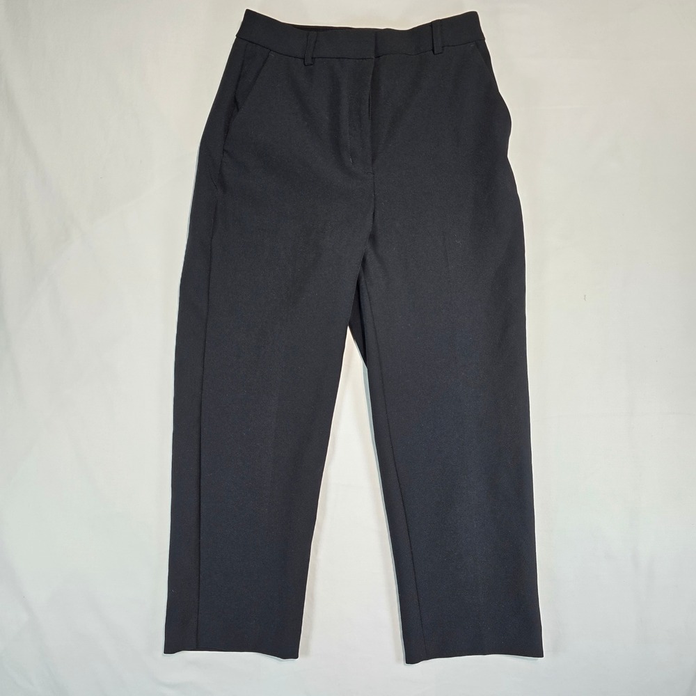 Express Editor Straight Super High Rise Black Dress Pants Trousers 4S 007481959